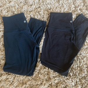 Lululemon Align Size 6 25” Black Emboss